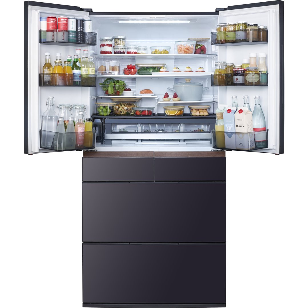 Hitachi 670L Multi Door Fridge - Mirror Mauve Gray R-GW670TAXM