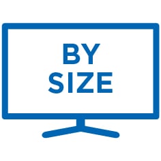 TVs by size icon