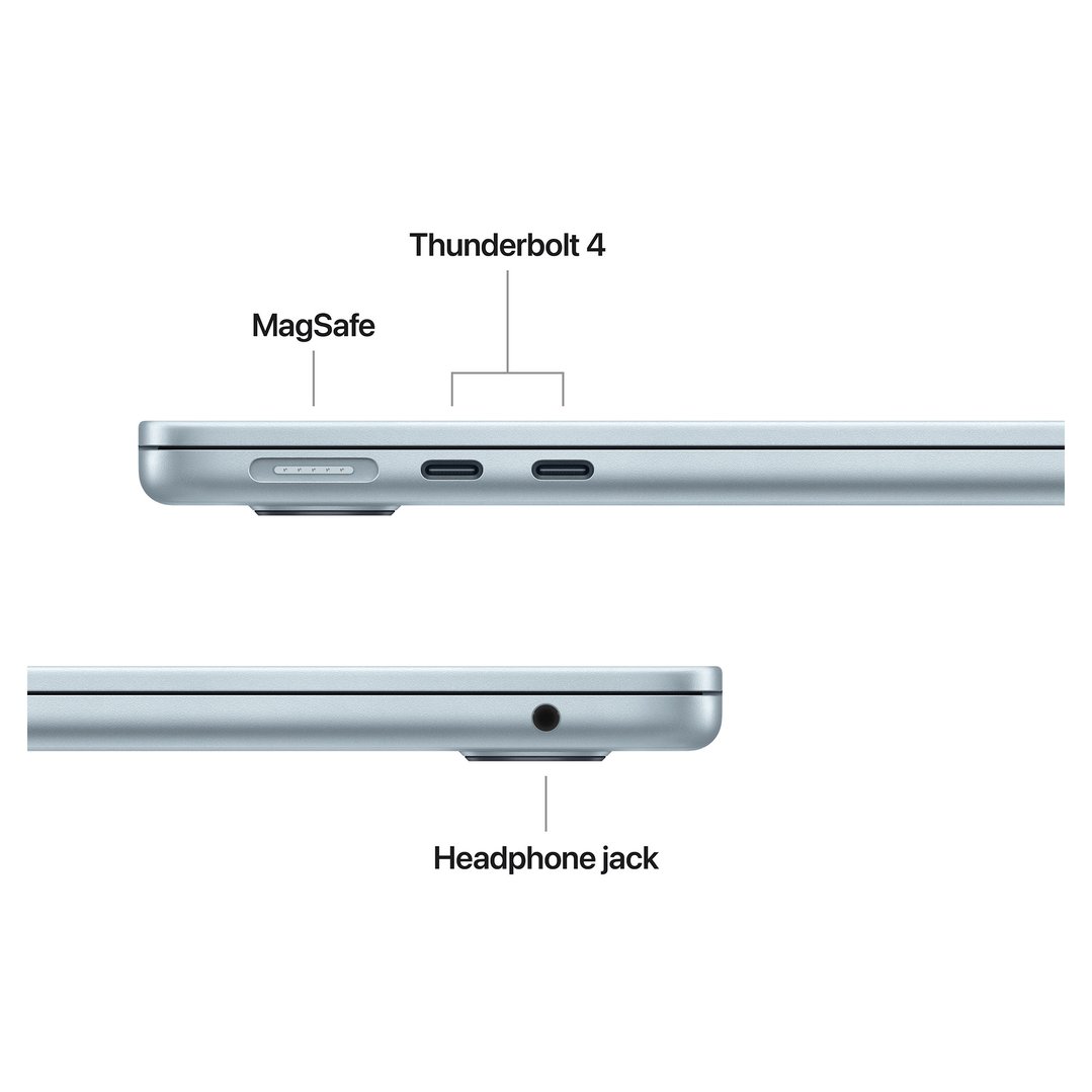 Apple 13" MacBook Air Apple M4 chip with 10-core CPU and 8-core GPU, 16GB, 256GB SSD - Sky Blue MC6T4X/A