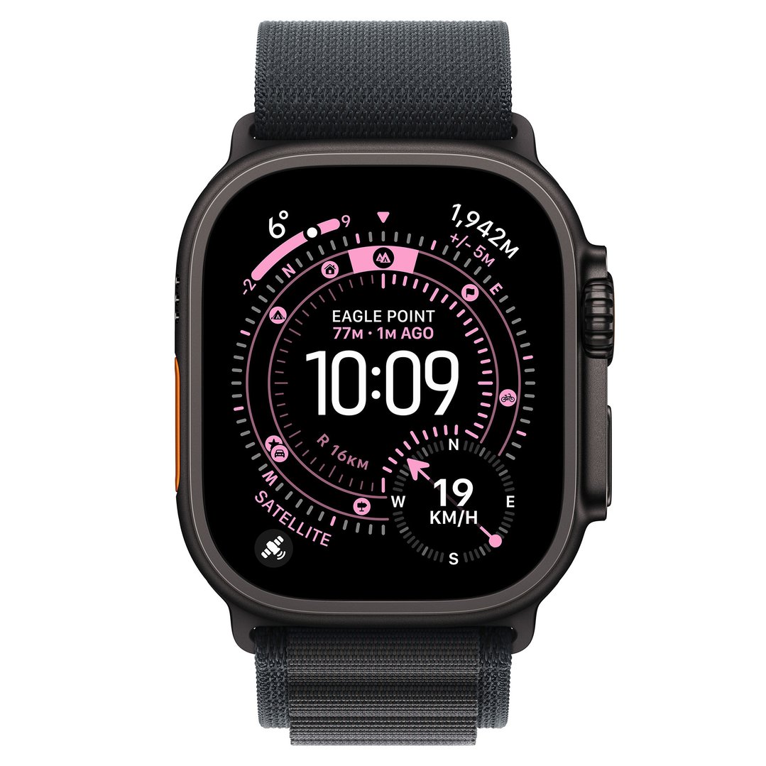Apple Watch Ultra 3 49mm Black Titanium Case GPS + Cellular Black Alpine Loop (Large) MF0X4X/A