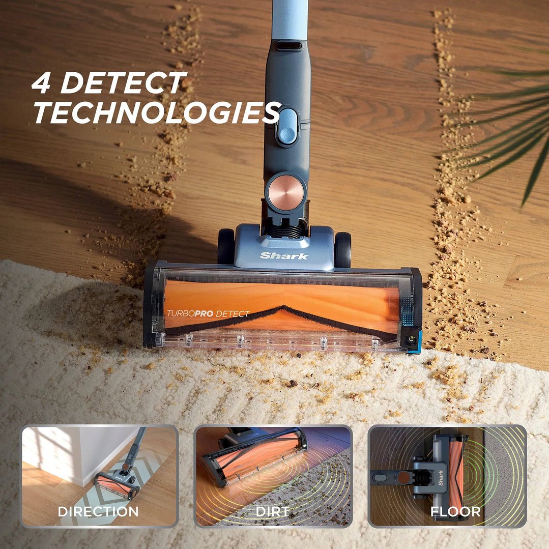 Shark PowerDetect Speed Clean & Empty - Ice Blue IA3244