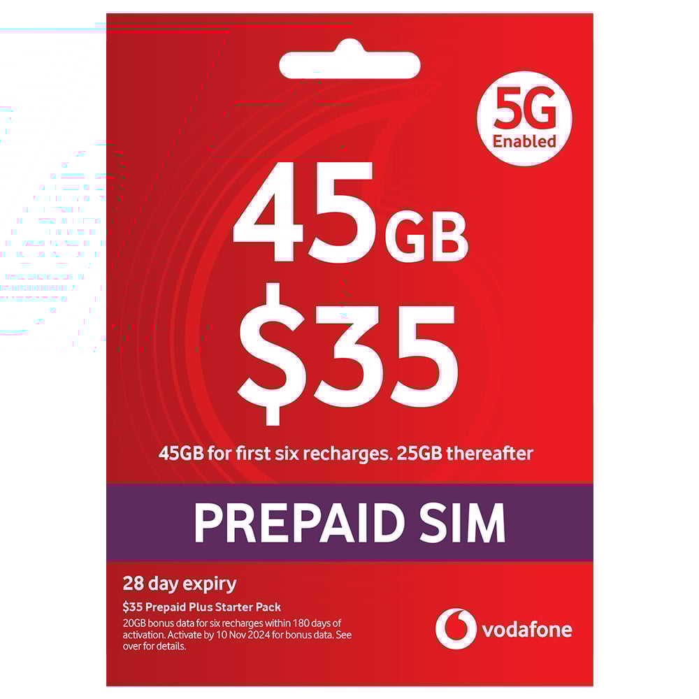Vodafone 35 Prepaid Eco SIM Starter Pack SIM100097 Buy Online with