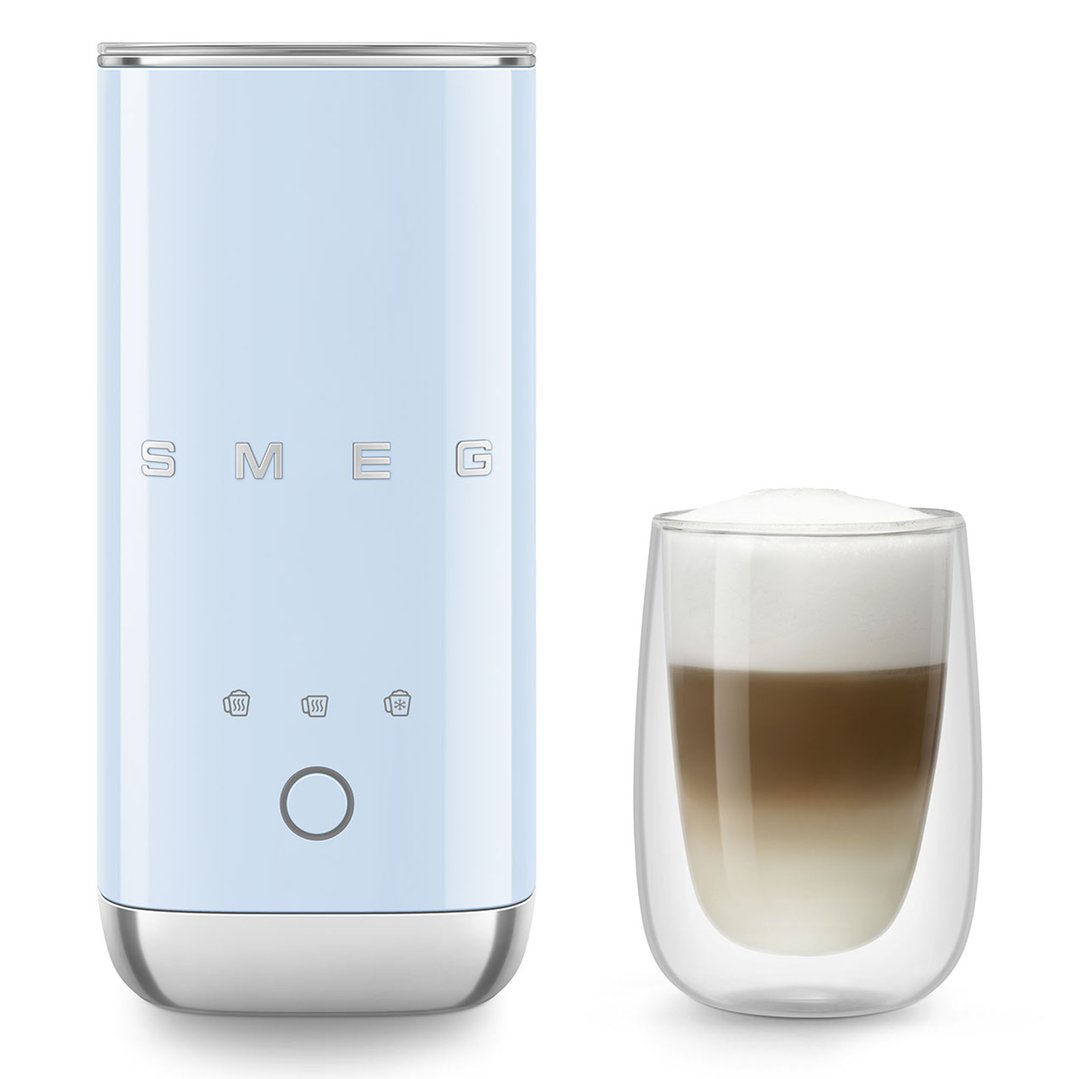 Smeg 50's Style Retro Milk Frother - Pastel Blue MFF02PBAU