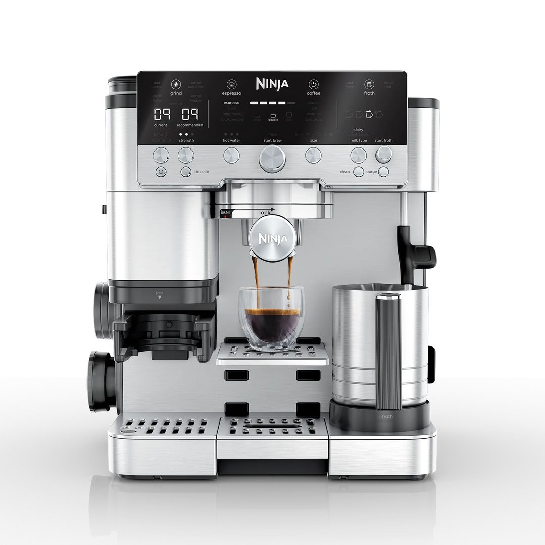 Ninja Luxe™ Café Premier 3 in 1 Espresso Drip Coffee & Cold Brew Maker Stainless Steel ES601