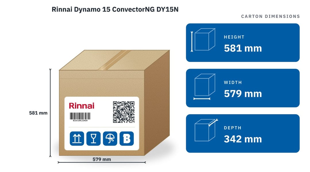 Rinnai Dynamo 15 ConvectorNG DY15N