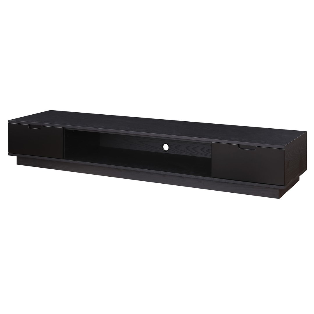 Tauris Rio 2200mm Low Line TV Cabinet - Black Oak RIO2200LLBO