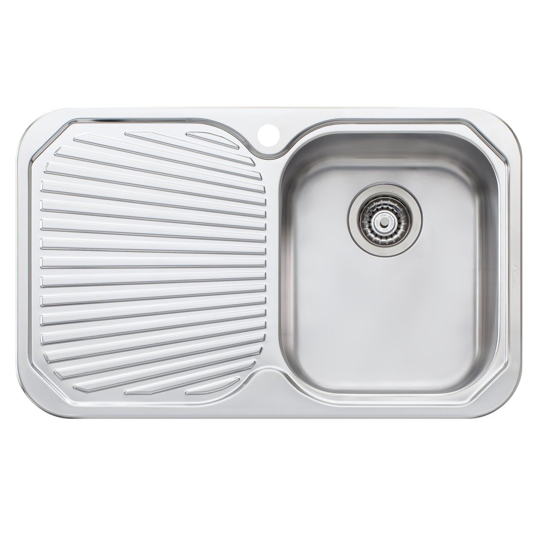 Oliveri Petite Single Right Hand Bowl Sink With Drainer PE322