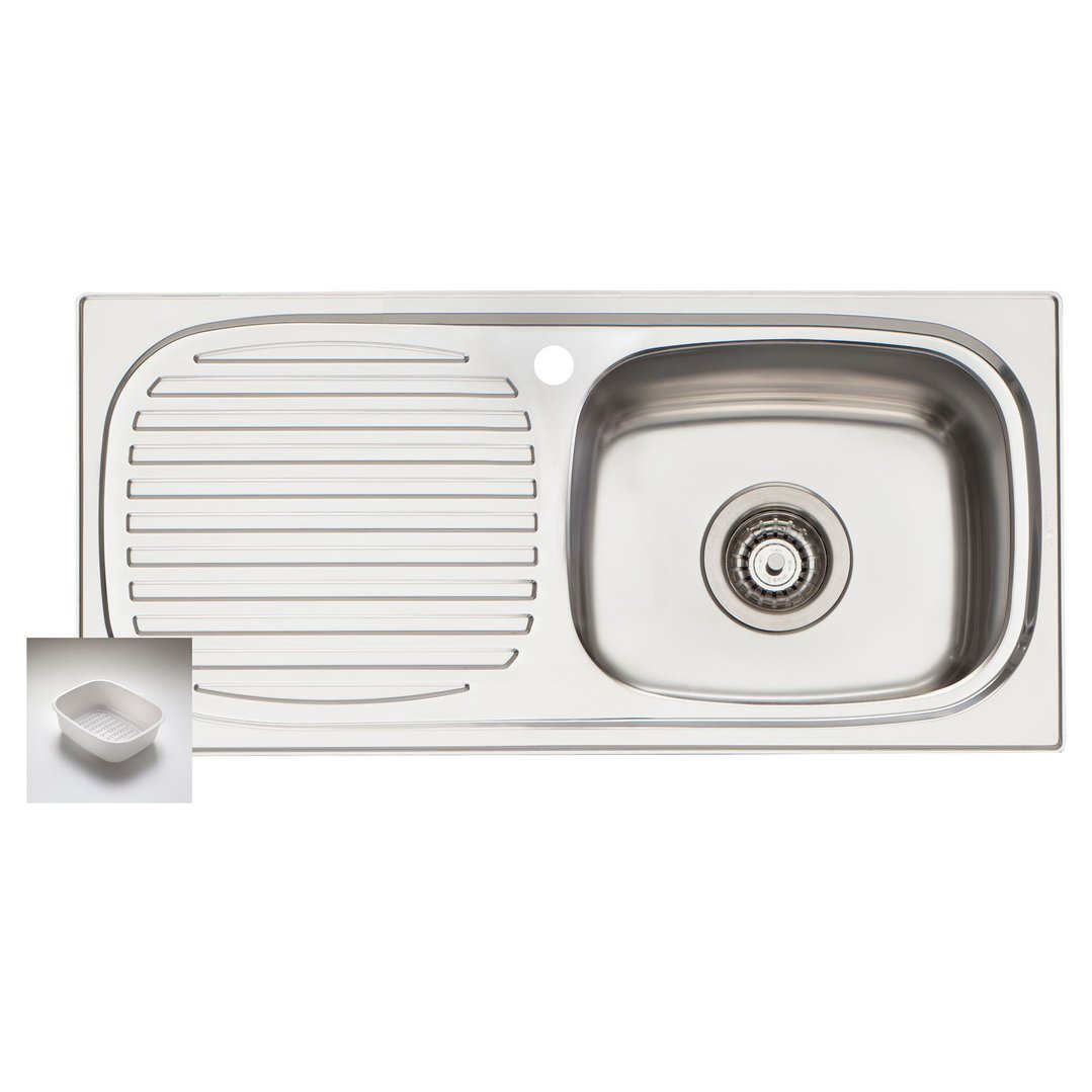 Oliveri Right-Hand SINGL BWOL with Drainer MR502