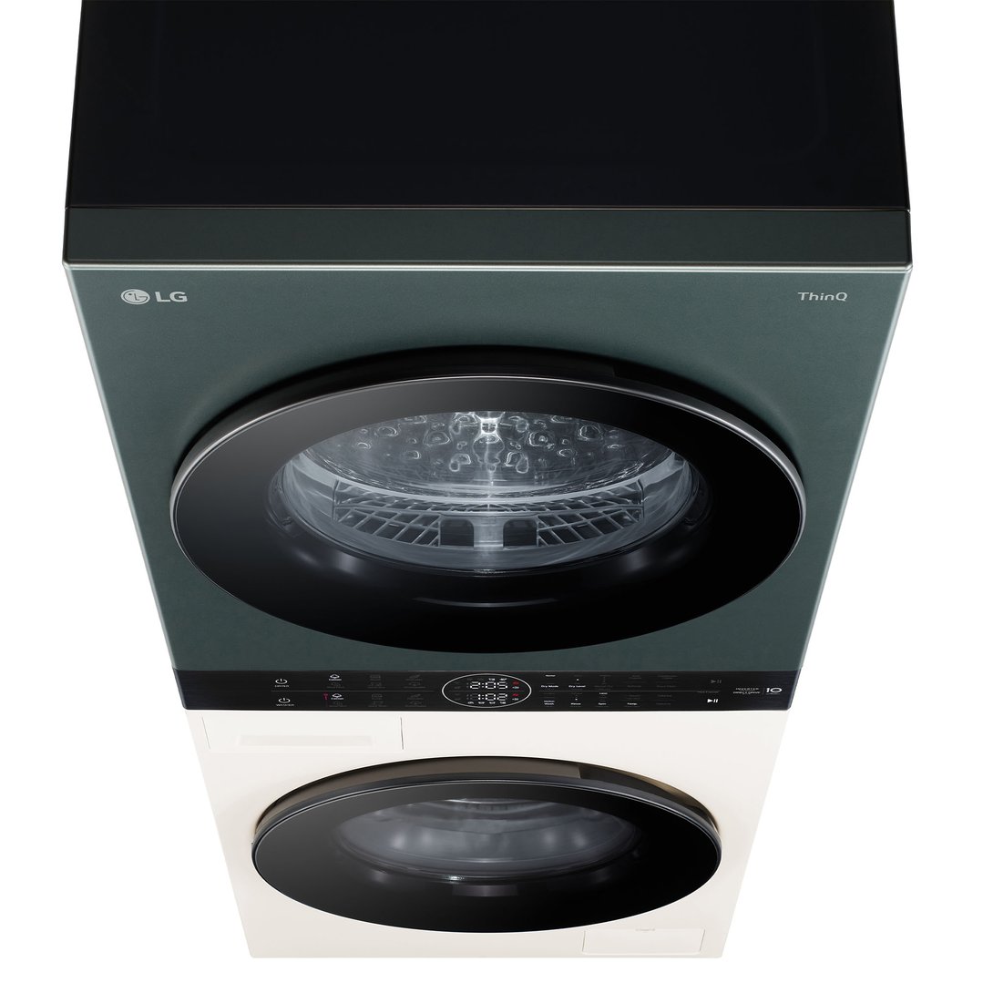 LG 12/9kg WashTower™ All-In-One Stacked Washer Dryer in Forest Green / Beige WWT-1209FGB