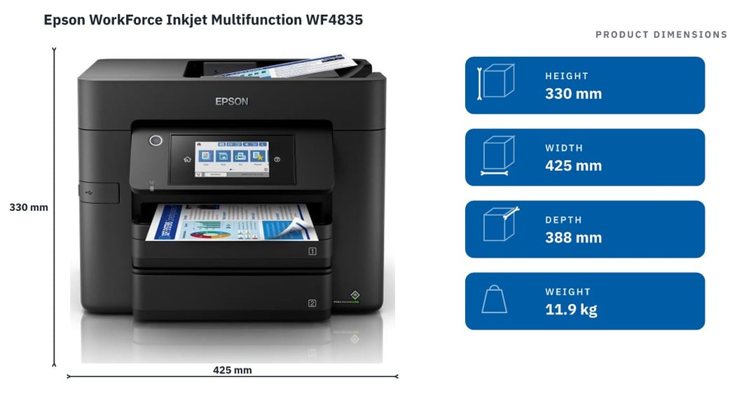 Epson WorkForce Inkjet Multifunction WF4835