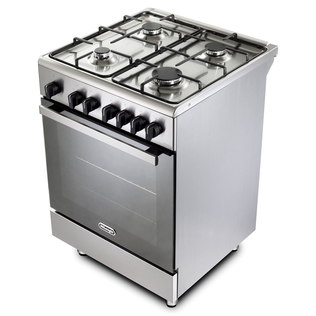 Delonghi 60cm Freestanding Dual Fuel Cooker - Stainless Steel DMX64LDC