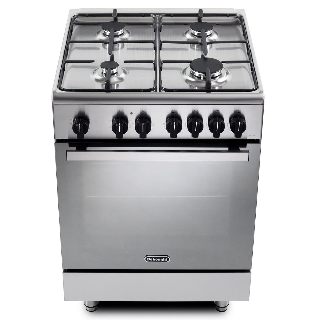 Delonghi 60cm Freestanding Dual Fuel Cooker - Stainless Steel DMX64LDC