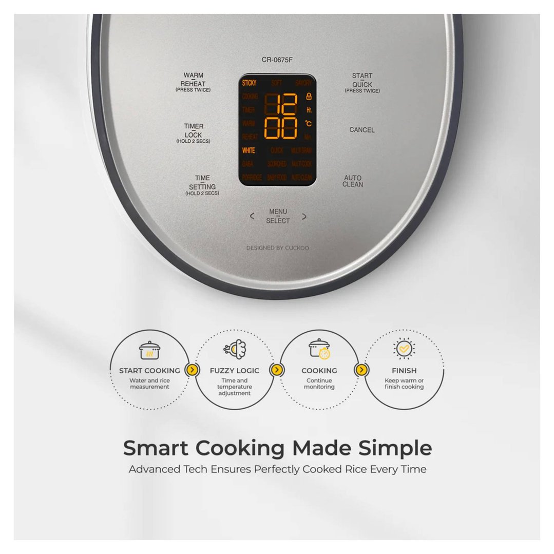 Cuckoo 6-Cup Micom Rice Cooker CR-0675F