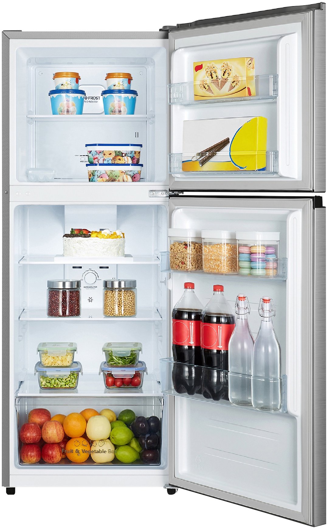 Hisense Top Mount Fridge 205L Silver HRTF206S