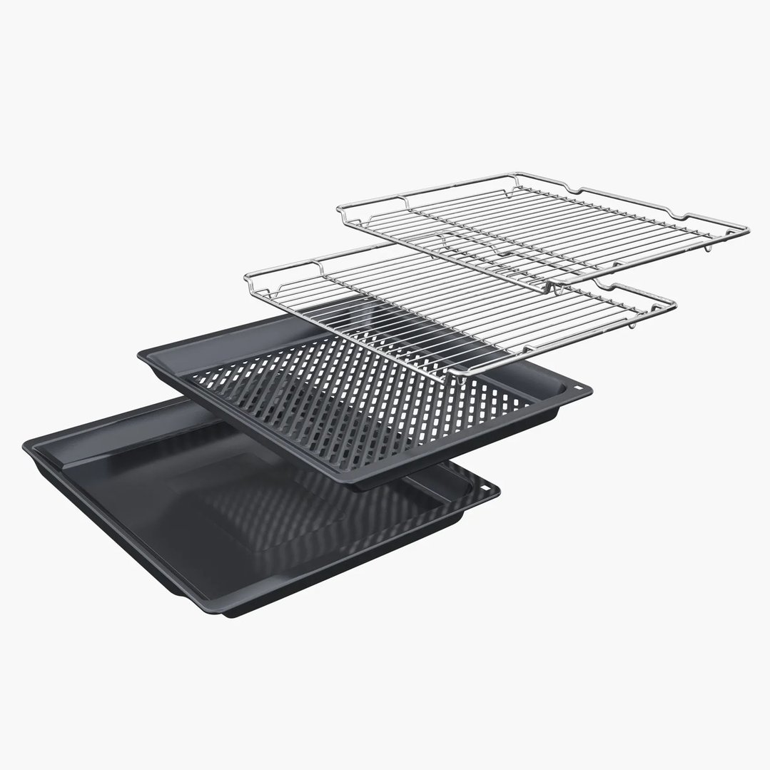 Neff Pyrolytic Slide & Hide® Oven with Metallic Silver Side Trims / Handle B59CR72Y0A-MS