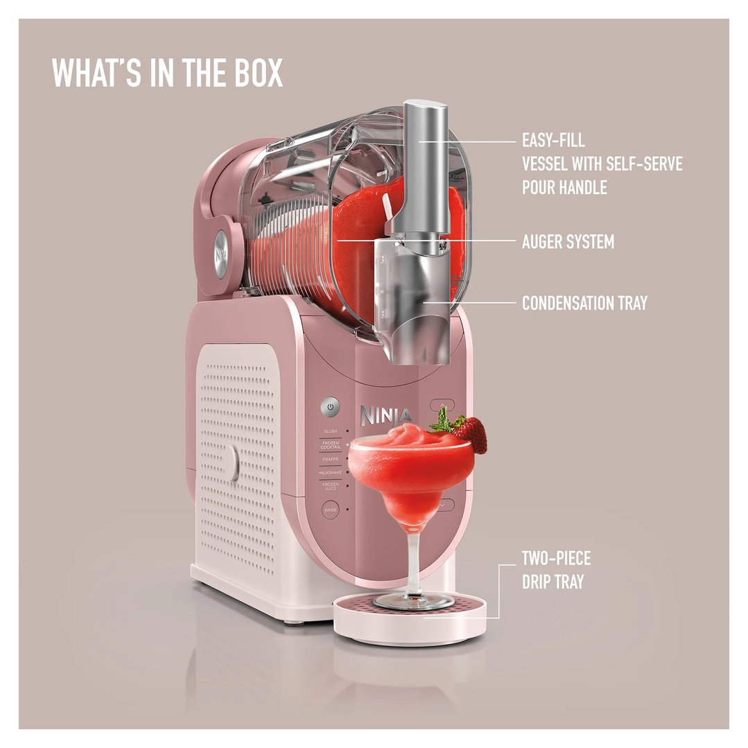 Ninja SLUSHi Professional Frozen Drink Maker - Limited Edition Frosé FS302PK