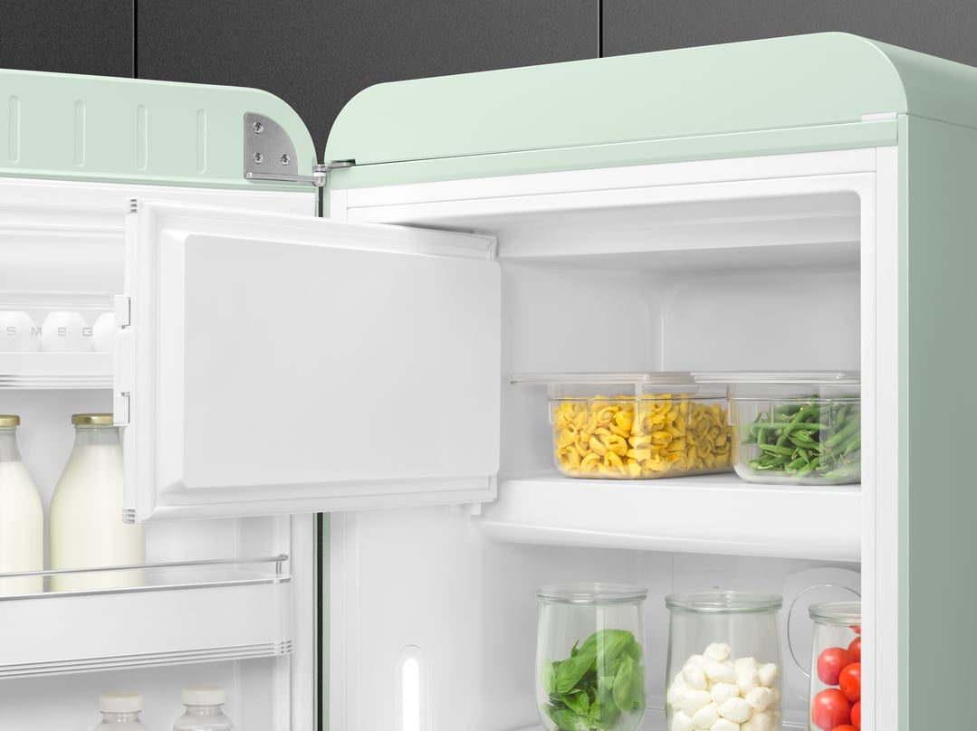 Smeg FAB 28 50’S Style Retro Refrigerator, Left Hand - Pastel Green FAB28LPG5AU
