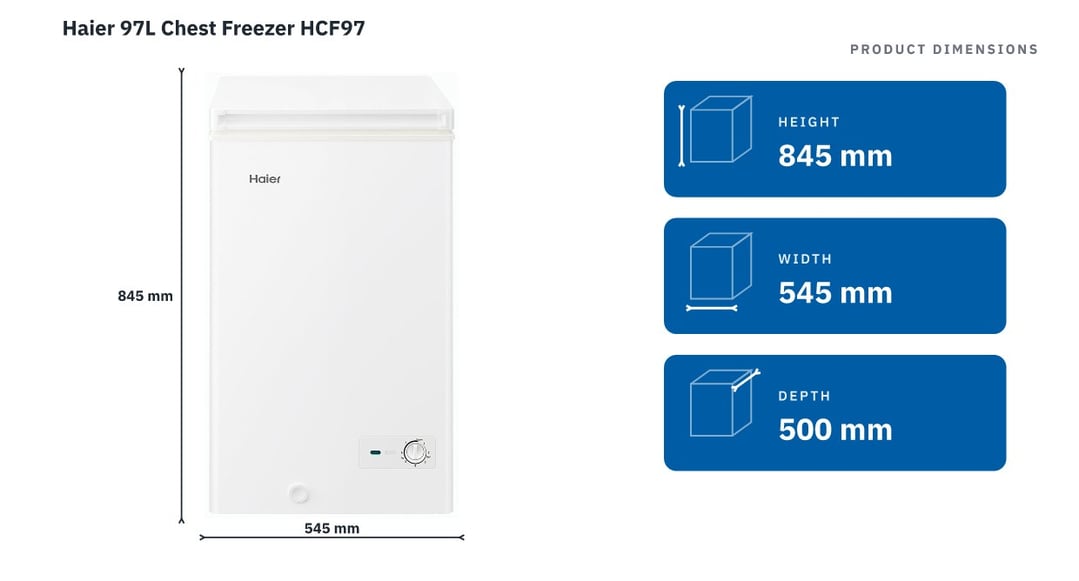 Haier 97L Chest Freezer HCF97
