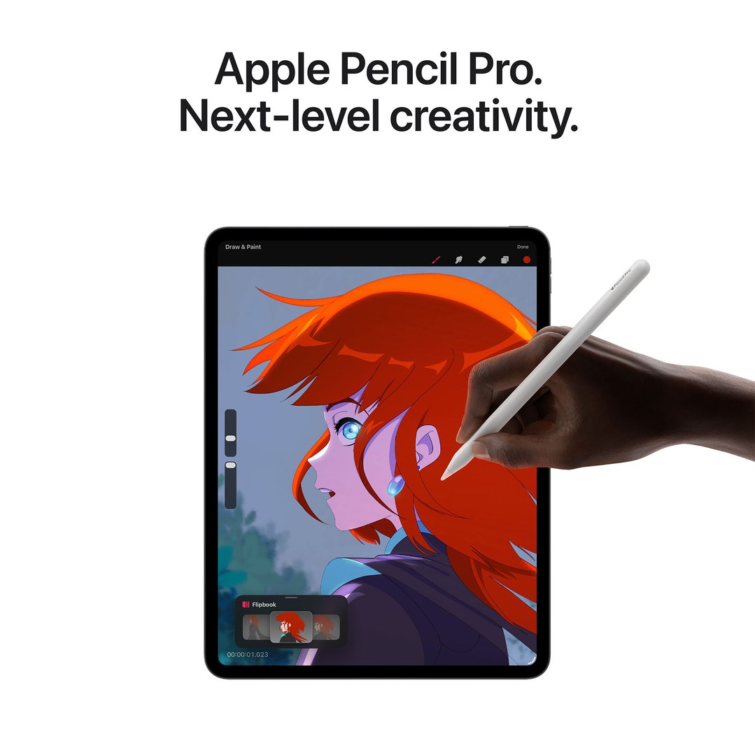 Apple 13" iPad Pro Wi‑Fi 256GB with standard glass - Silver MDYK4X/A