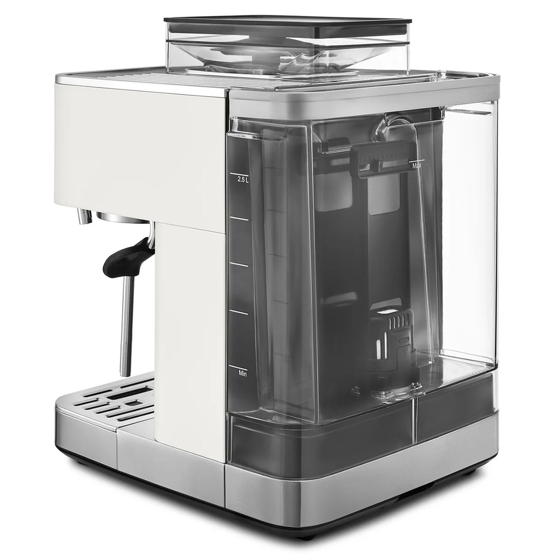 Kitchenaid Semi Automatic Espresso Machine with Burr Grinder Porcelain 5KES6551APL