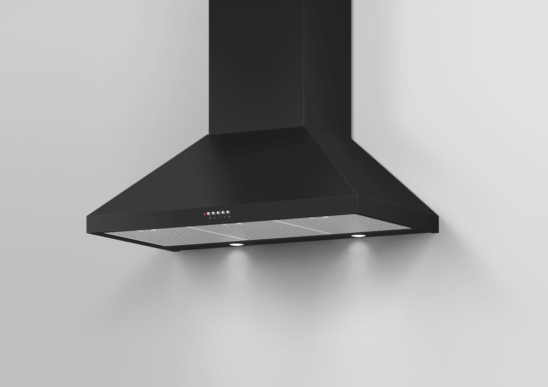 Fisher & Paykel Series 7 Wall Rangehood, 90cm, Pyramid Chimney HC90PCB1