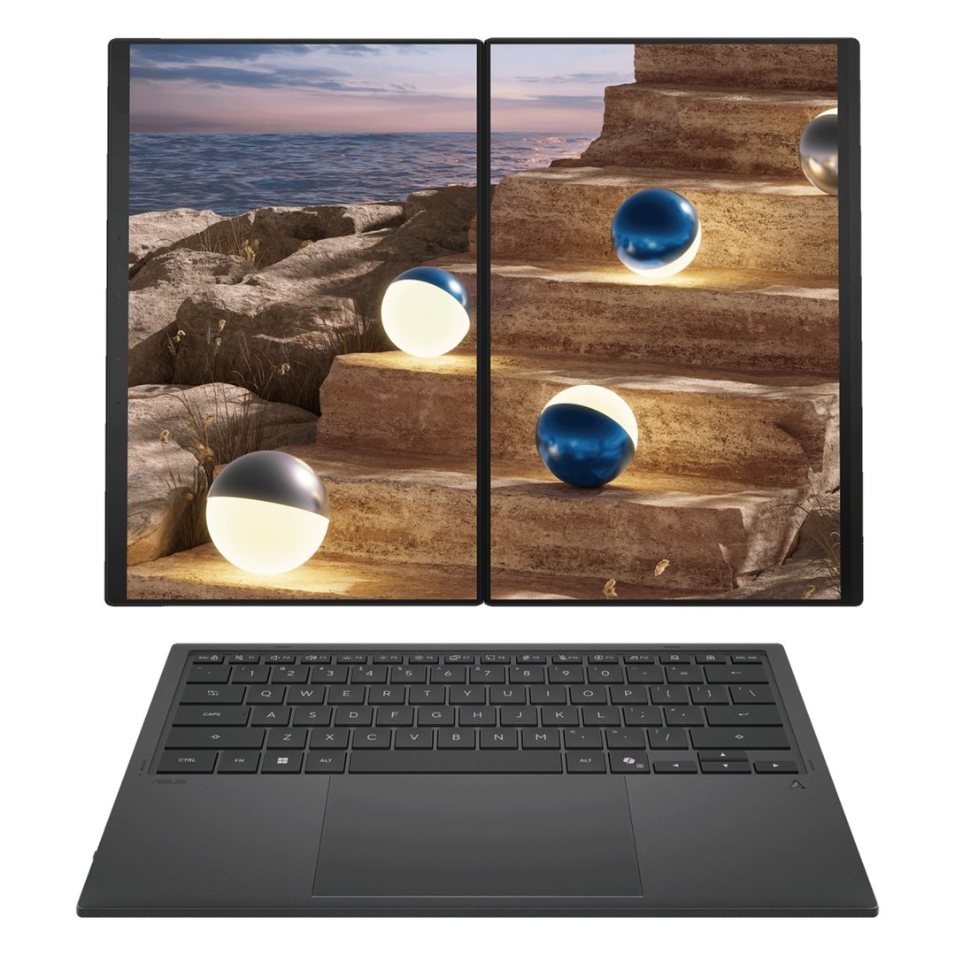Asus Zenbook DUO Core Ultra 7, 32GB/1TB SSD Dual 14" OLED Touchscreen Laptop UX8407AA-SN999W