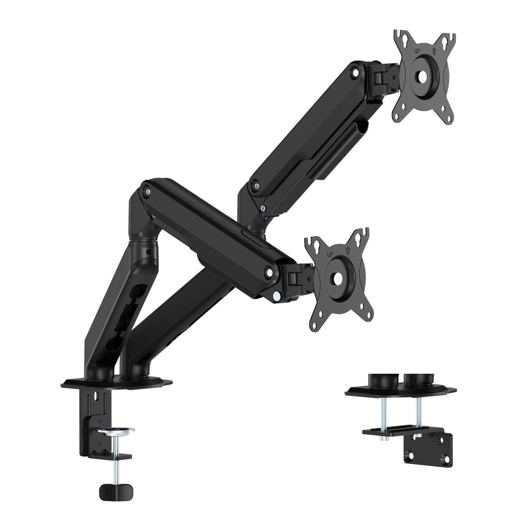 Ergovida SPRING Monitor ARM Double Black EMA-S2B