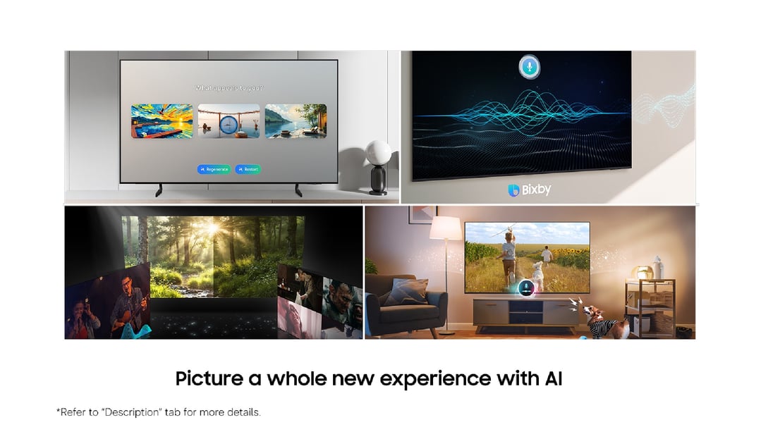 Samsung 65" OLED S85H 4K Smart AI TV 2026 QA65S85HAEXXY