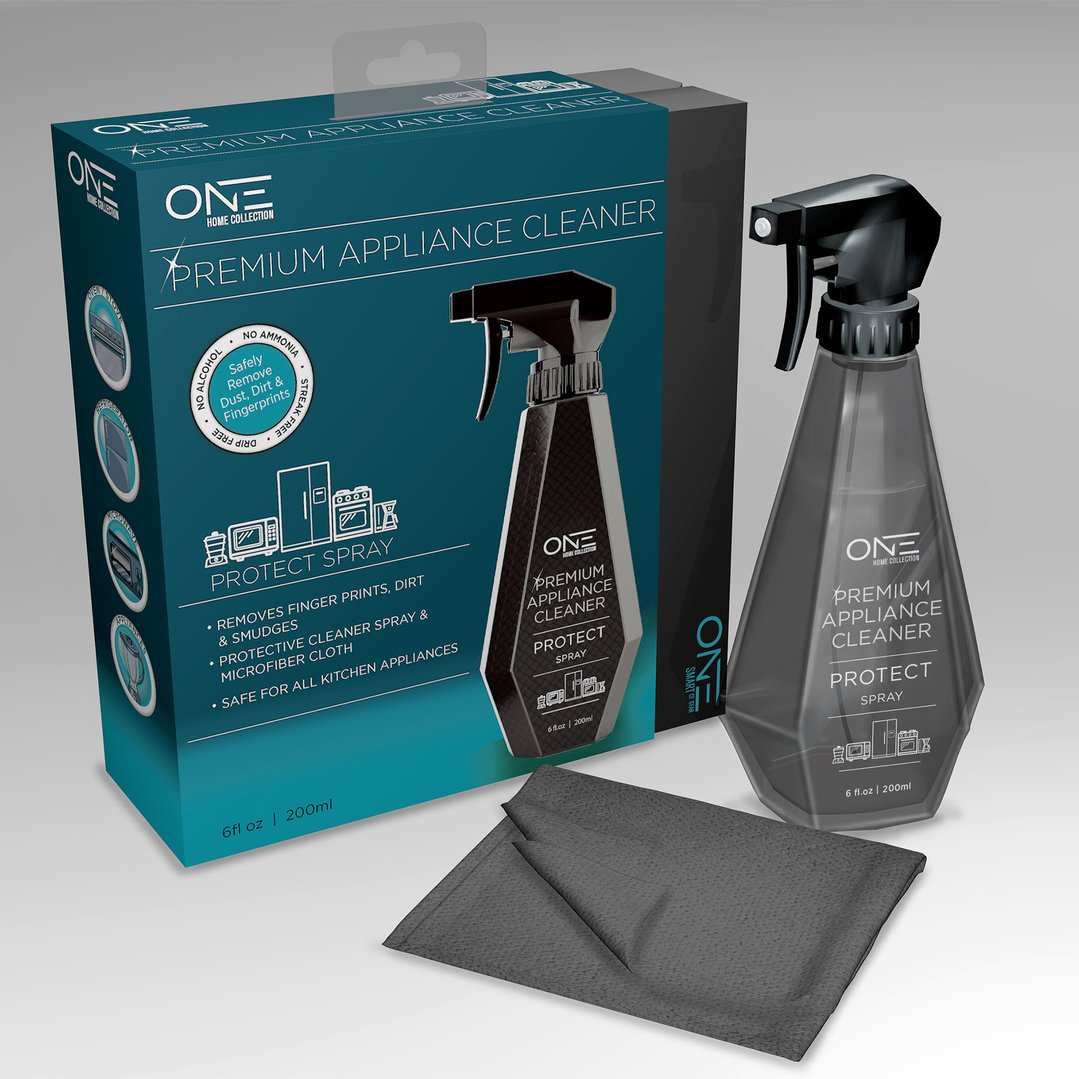 One 200mL Premium Appliance Clean Protect Spray Bottle & Cloth OSAC002