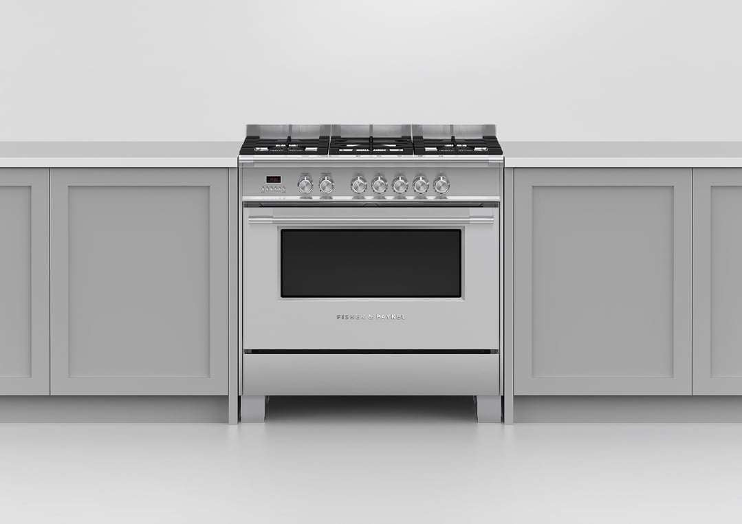 Fisher & Paykel 90cm Series 7 Classic 5 Burner Dual Fuel Cooker OR90SCG2X1