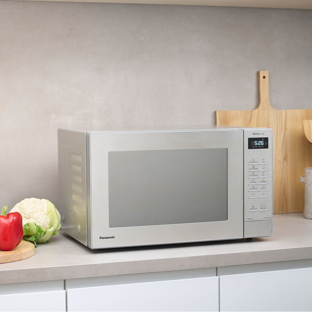 Panasonic 32L 1100W Stainless Steel Inverter Microwave NN-ST69QSQPQ