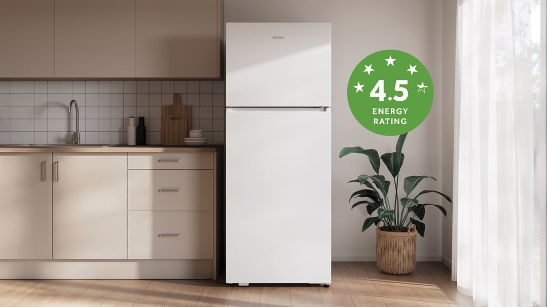 Haier 443L 300 Series Refrigerator White Top Freezer HRF450TW