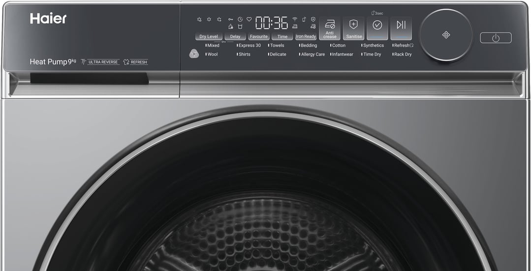 Haier 9kg 500 Series Dark Heat Pump Dryer HDHP90NB1