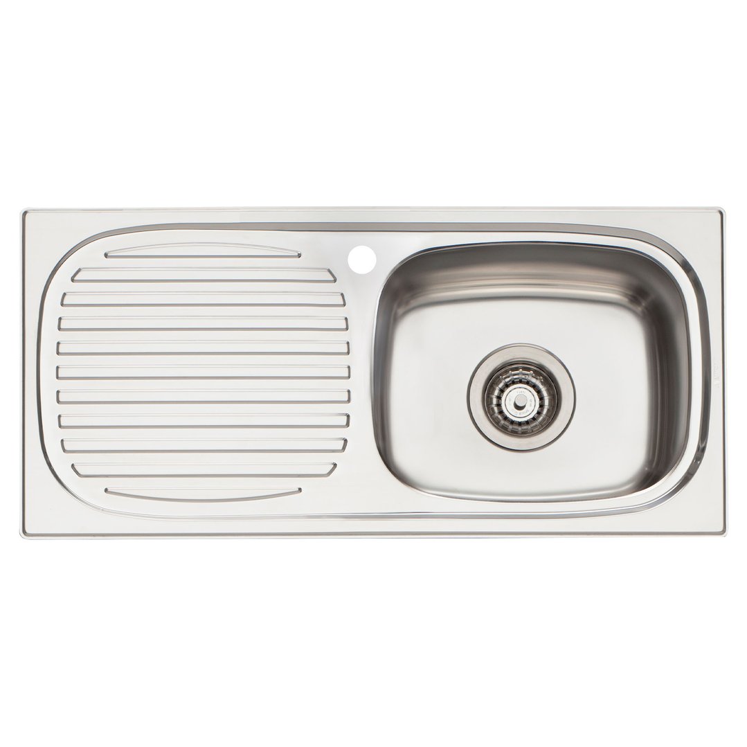 Oliveri Right-Hand SINGL BWOL with Drainer MR502