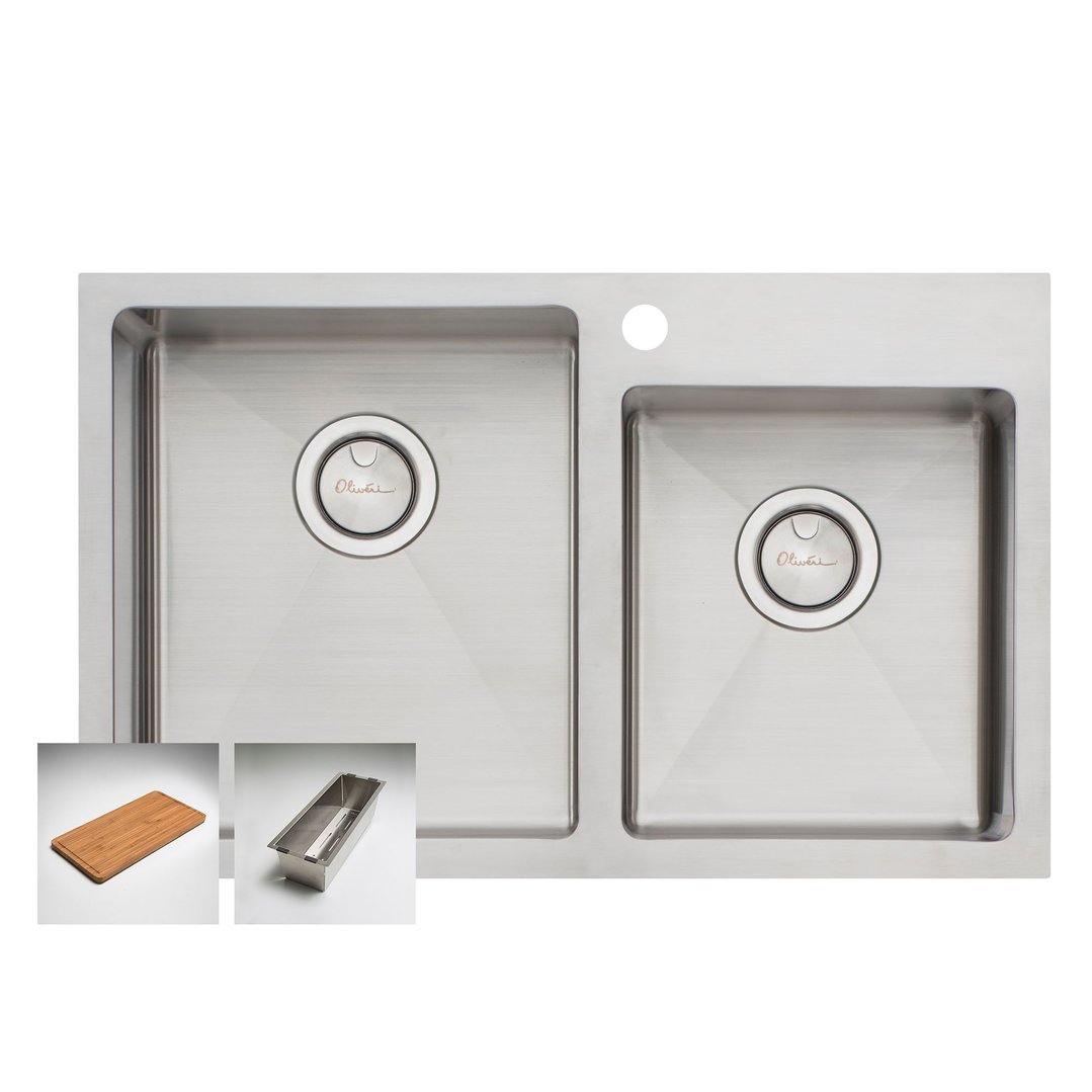 Oliveri Apollo 1 3/4 OFFSET Bowl Left-Hand AP1415