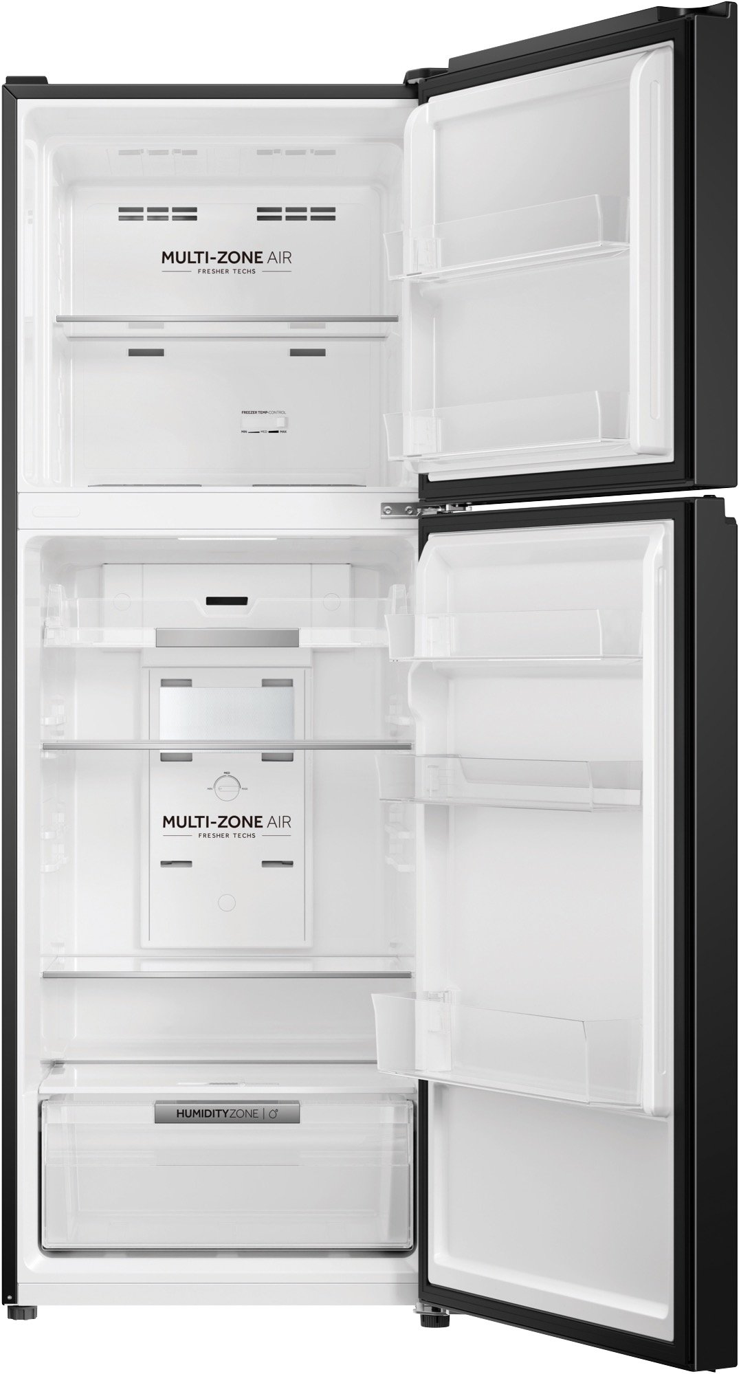Haier 311L 300 Series Refrigerator Black Top Freezer HRF330TG