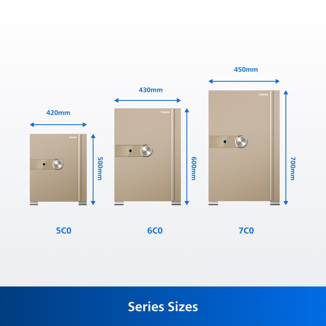 Philips Smart Safe with Telescopic Handle - 50 KG (Gold) SBX202-5C0-GOLD