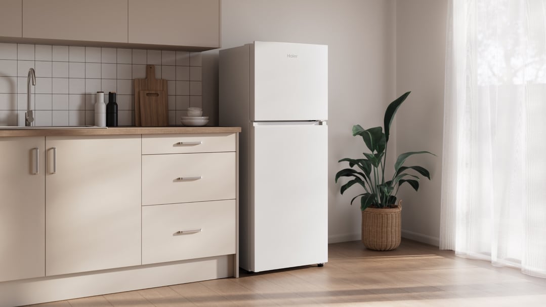 Haier 208L 300 Series Refrigerator White Top Freezer HRF210TW