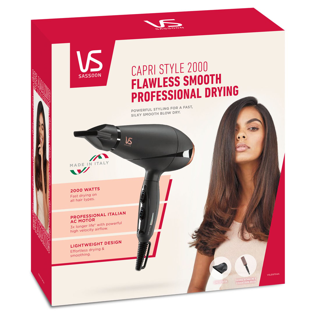 Vs Sassoon Capri Style 2000 Hair Dryer VSLE6704A
