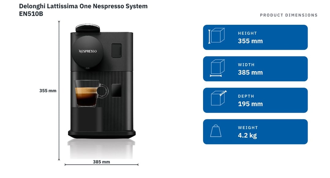Delonghi Lattissima One Nespresso System EN510B