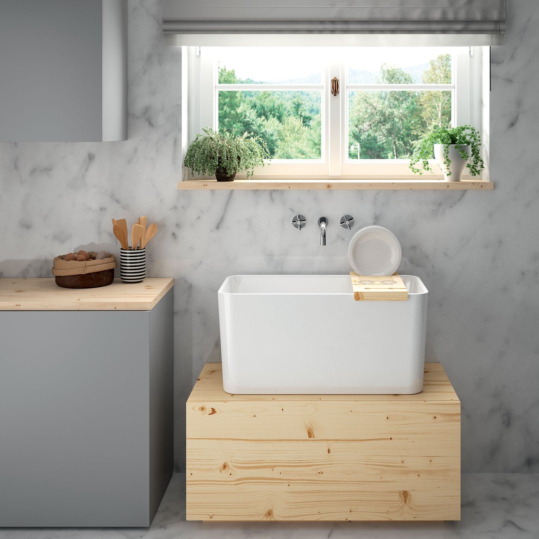 Turner Hastings Tribo 60x42 Fireclay Sink 109900
