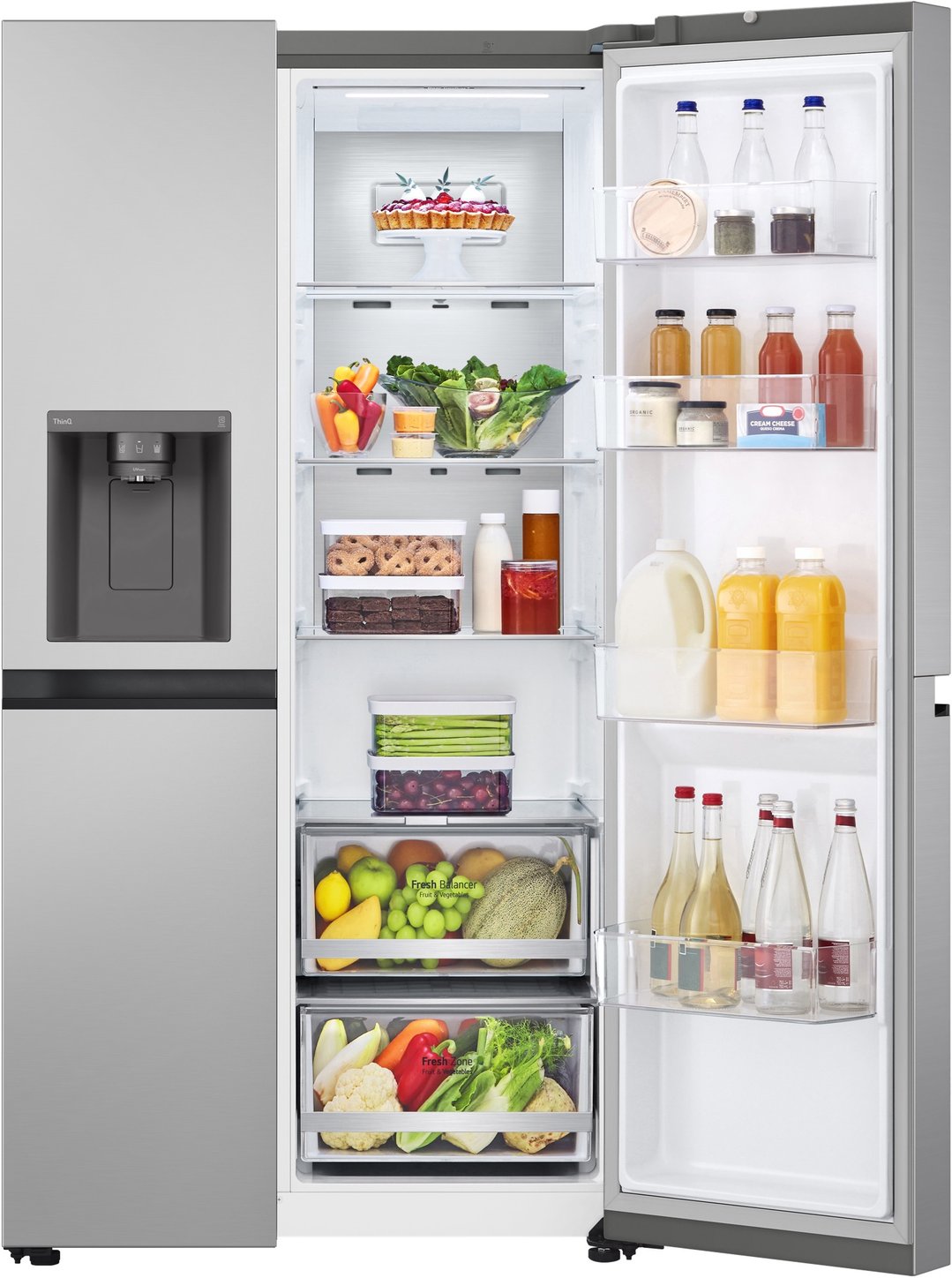 LG 635L Side by Side Fridge in Stainless Finish GS-L600PL