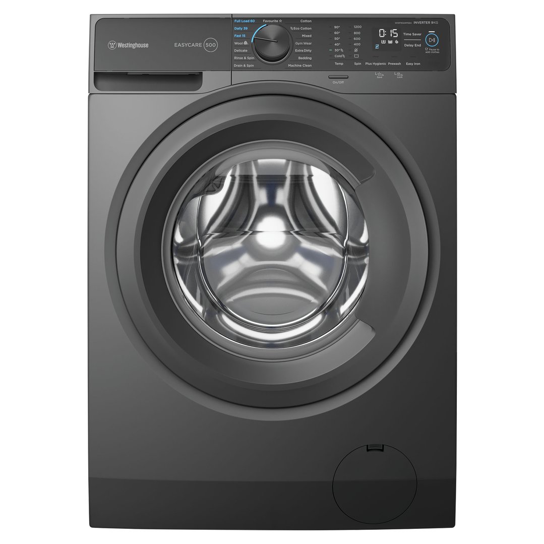 Westinghouse Dark Grey 9kg Front Loader Washing Machine 1200rpm