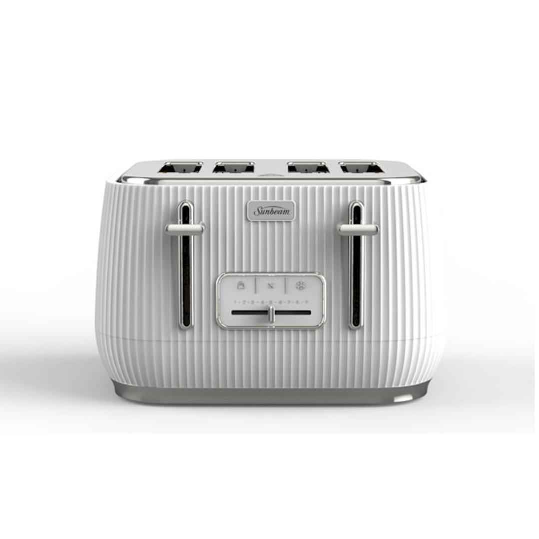 Sunbeam Radiance Collection 1.7L Kettle and 4-Slice Toaster Set White PUP3500WH