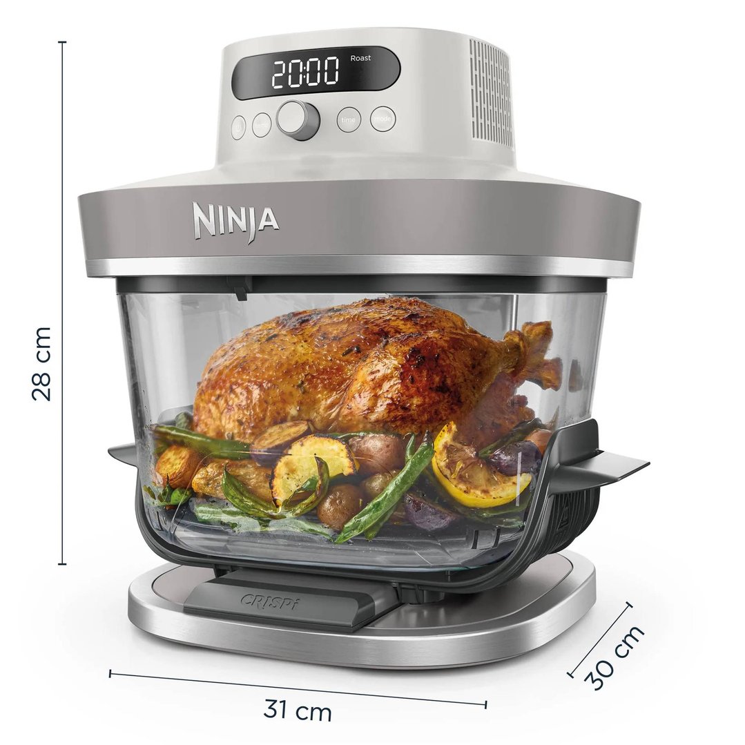 Ninja Crispi Pro 6-in-1 Glass Air Fryer - Stone AS101WH