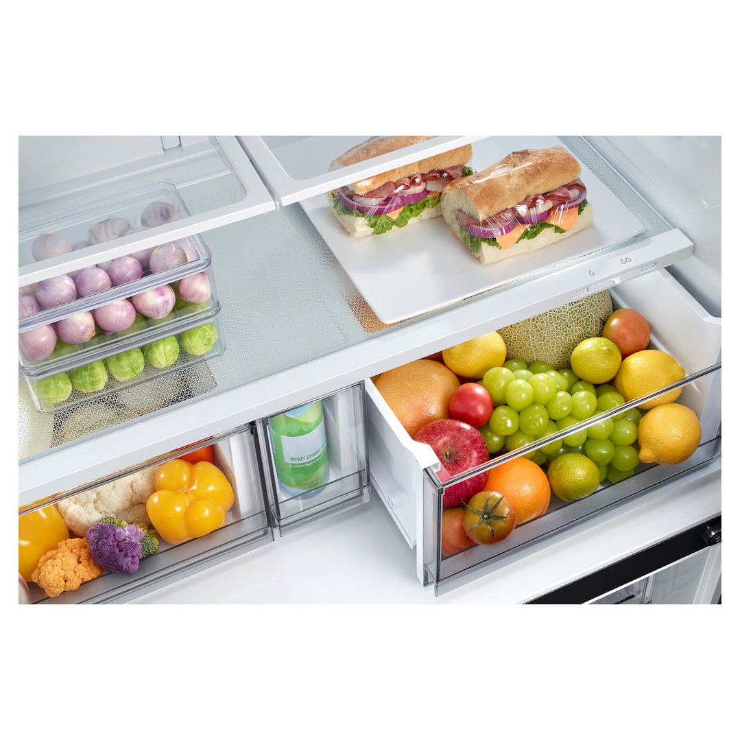 Samsung 649L 4-Door French Door Refrigerator - Black SRF7100B