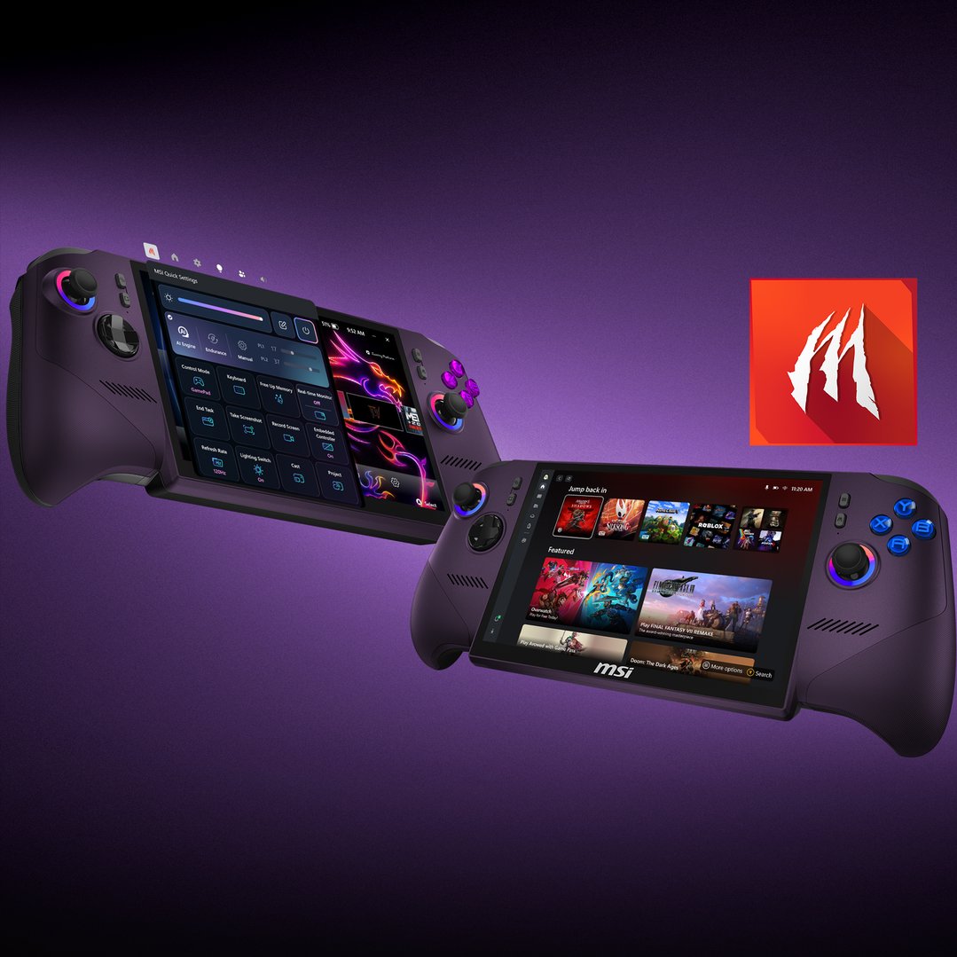 MSI Claw 8 EX AI+ CG3EM-010AU Gaming Handheld, 8” FHD+ 120Hz, Intel Arc G3 Extreme Processor, 32GB RAM, 1TB SSD CG3EM-010AU