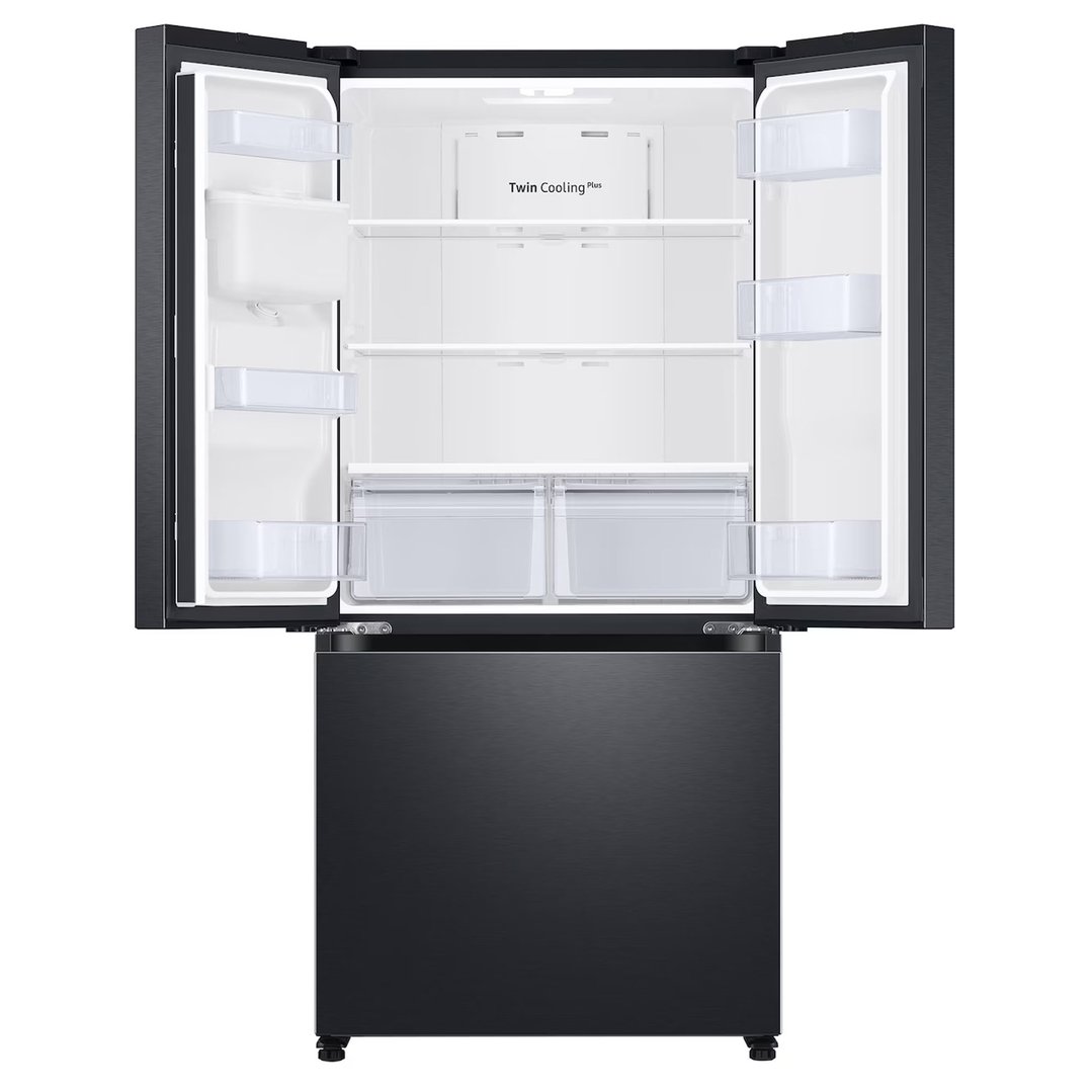 Samsung 495L French Door Refrigerator Freezer Drawer - Black SRF5300BD