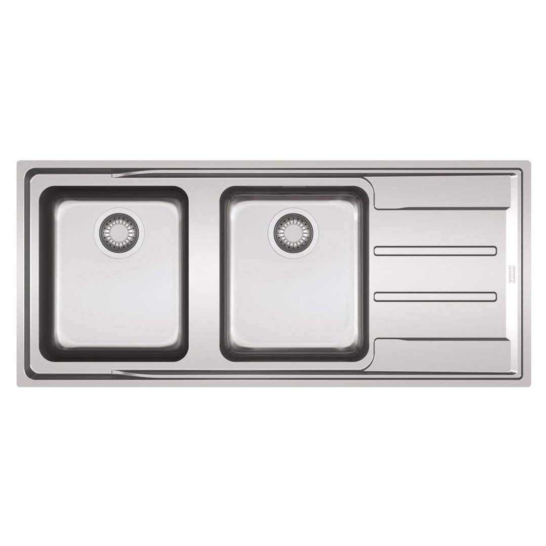 Franke Aton Double Bowl Sink ANX221RHD