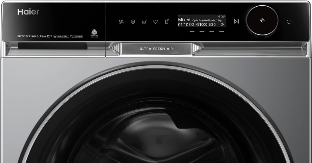 Haier 12kg 600 Series Dark Front Load Washing Machine HWF12PXB1